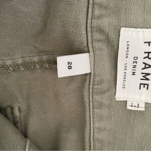 Frame Denim High Rise Jeans in Gray
